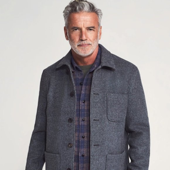 Faherty Other - Faherty Melton Chore Coat - Charcoal Melange - CHARCOAL MELANGE / XL